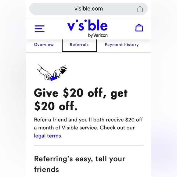 Visible referral code: 3RV3P73